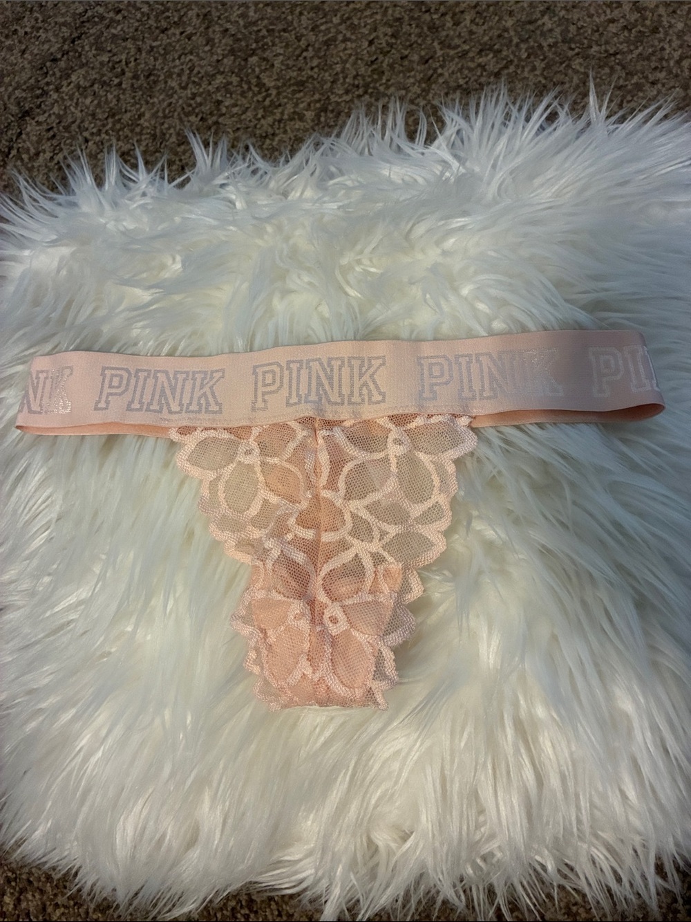 PINK Victoria's Secret Pink Lace Thong